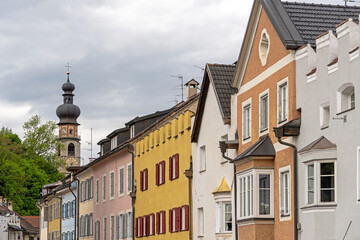 Obraz premium Straße in Bruneck, Südtirol
