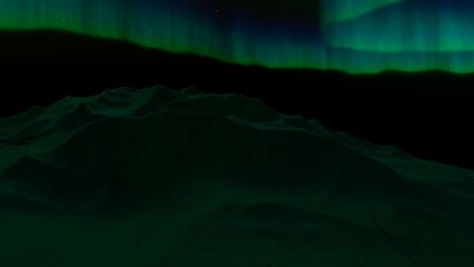 Obraz na płótnie Canvas DDark Mode Wallpaper - Alien Nighttime Horizon