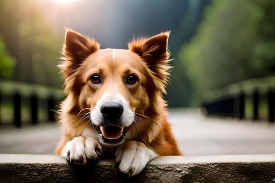 Cute dog portrait image