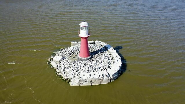 Lighthouse of the Cape of Horses, located near Nida, Lithuania