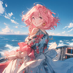 Anime Pink Haired Girl