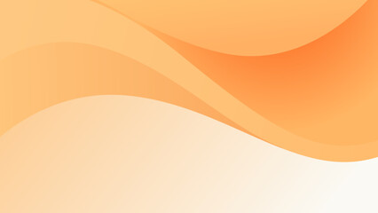 Abstract gradient orange background with wave	
