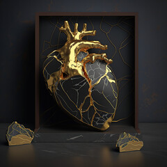 anatomical_heart_in_dark_kintsugi, generative AI