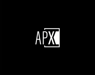 APX Logo and Graphics Design, Modern and Sleek Vector Art and Icons isolated on black background
