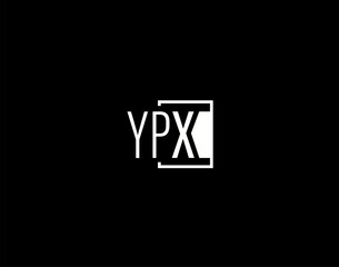 YPX Logo and Graphics Design, Modern and Sleek Vector Art and Icons isolated on black background