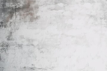 Abstract weathered texture stained old stucco light gray and aged paint white brick wall background in rural room, Generative AI