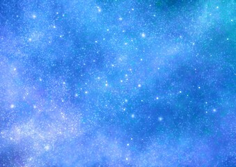 星空の水彩背景素材