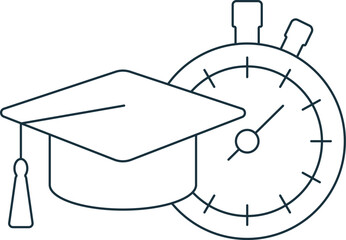 Quick learning icon. Monochrome simple sign from performance collection. Quick learning icon for logo, templates, web design and infographics.