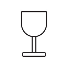 drinking glass icon vector