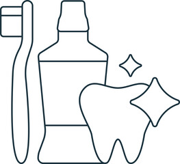 Oral care icon. Monochrome simple sign from pharmacy collection. Oral care icon for logo, templates, web design and infographics.