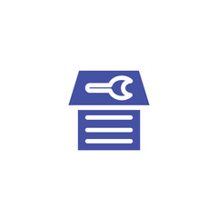 Repair Service Shop Solid Icon
