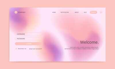 landing page gradient mesh background vector