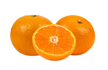 Tangerine or clementine on transparent png