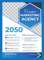 Corporate business flyer design template 