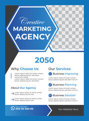 Corporate business flyer design template 