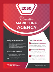 Corporate business flyer design template 