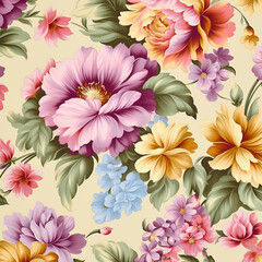 Flower , fabric pattern background.