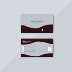 Simple business card design template. Easily editable everything in this design.