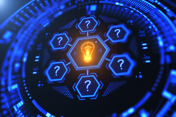 Creative idea and innovation. Concept of creative idea and innovation.