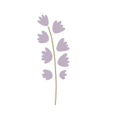 lavender flower cute minimal hand draw floral autumn	