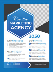 Corporate business flyer design template 