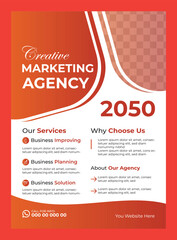 Corporate business flyer design template 