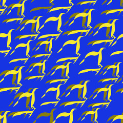 seamless pattern with feathers.Ukraine and the world - together.