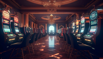 Opulent and Elegant Luxury Casino Interior Aesthetic Grandeur and Exquisite Design