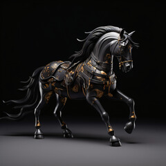 black armor horse