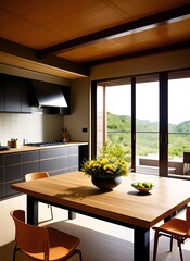modern kitchen interior