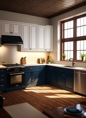 modern kitchen interior