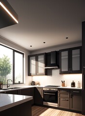modern kitchen interior