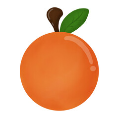 orange isolated on white