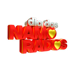 seal 3d rendered valentines day