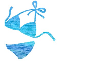 ビキニ（水着）のレター素材