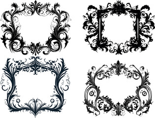 Set of Gothic frames