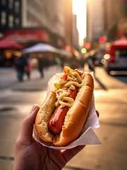 Foto op Plexiglas New York Hot-dog © Teddy