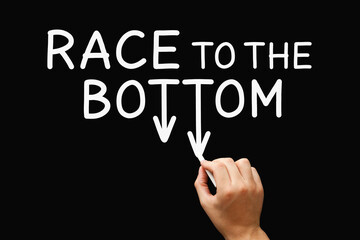 Race To The Bottom Dumping Competition Concept