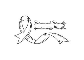 line art of bereaved parents awareness month good for bereaved parents awareness month celebrate. line art. illustration.