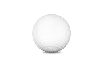 Realistic golf ball mockup isolated on white background. 3d rendering.