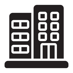 apartment glyph icon