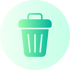 trash can gradient icon