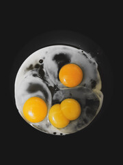 fried egg in a pan