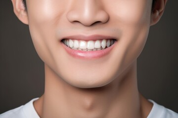 Obraz premium Beautiful Smile of a Healthy Asian Man