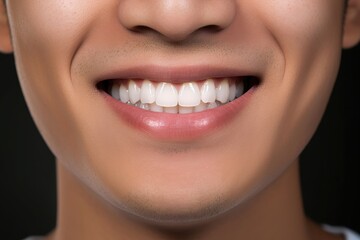 Fototapeta premium Beautiful Smile of a Healthy Asian Man