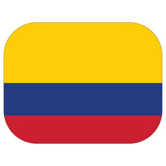 Flag of Colombia in a rectangle shape.
