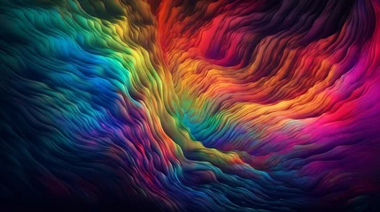Foto auf Acrylglas Gemixte farben abstract colorful background, generative AI 