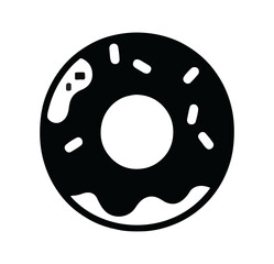 Donut icon vector illustration - high quality black style vector icons