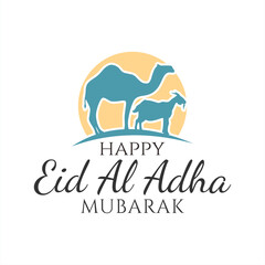 eid al adha greeting card post social media template
