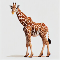 giraffe On transparent background (png), easy for decorating projects.